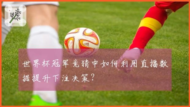 世界杯冠军竞猜中如何利用直播数据提升下注决策？